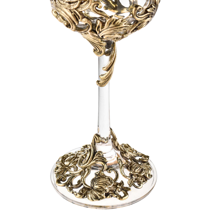 Set of champagne glasses "Swans" for 2 persons