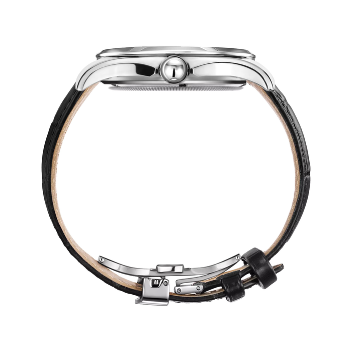 Lincor 1187 "Cosmos Meteorite" Self-winding Mechanical Watch with Black strap