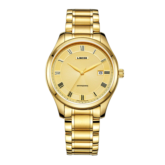 Lincor 1129 Self-winding Mechanical Wristwatch, gold