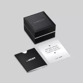 Наручные механические часы Lincor 1927 с автоподзаводом, золотисто-белые с коричневым ремешком