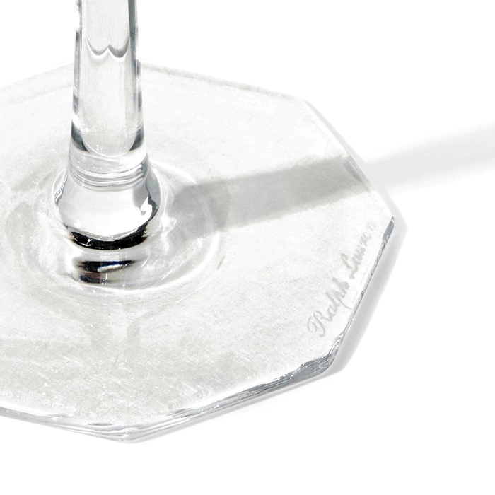 Set of Coraline crystal champagne glasses, for 6 persons
