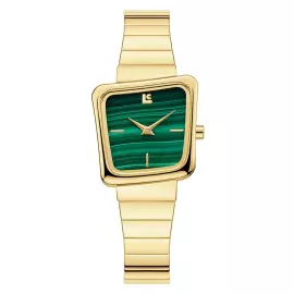 Наручные кварцевые часы Lincor 4093 золотисто-зеленые