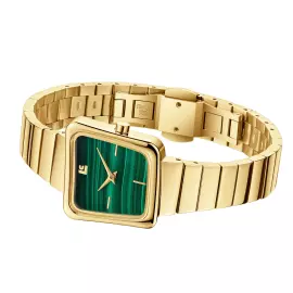 Наручные кварцевые часы Lincor 4093 золотисто-зеленые