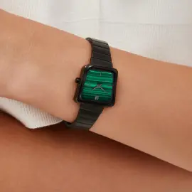 Наручные кварцевые часы Lincor 4093 черно-зеленые