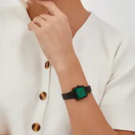 Наручные кварцевые часы Lincor 4093 черно-зеленые