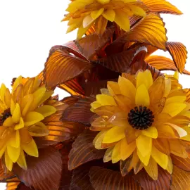 Ikebana made of amber "Little joy"