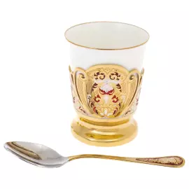 Сервиз кофейный "Царский" на 4 персоны, Златоуст