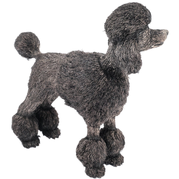 Silver sculpture "Poodle"