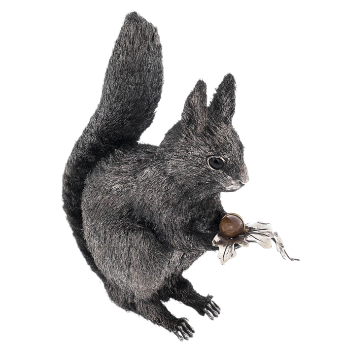 Silver sculpture "Belka"