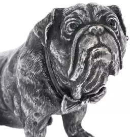 Silver statuette "English Bulldog"