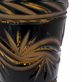 Vase of amber-blue crystal "Medici"