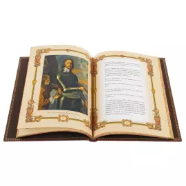 Книга в кожаном переплете "Великие полководцы. Афоризмы, притчи, легенды"