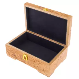 Шкатулка для украшений из карельской березы "Птичка"