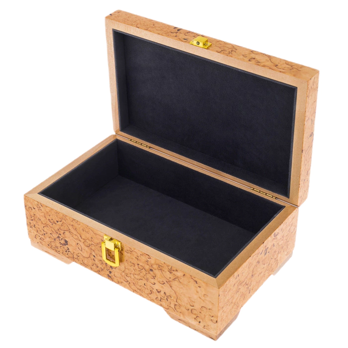 Jewelry box made of Karelian birch "Birdie"
