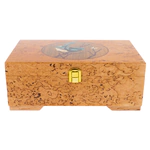 Jewelry box made of Karelian birch "Birdie"