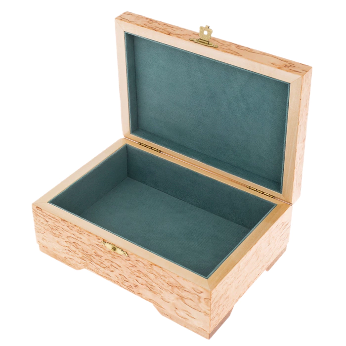Jewelry box made of Karelian birch "Butterfly"