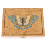 Jewelry box made of Karelian birch "Butterfly"