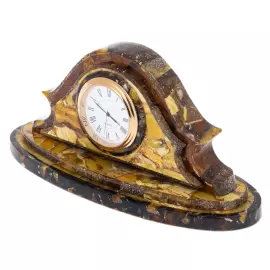 Часы настольные из янтаря "Аристократ"