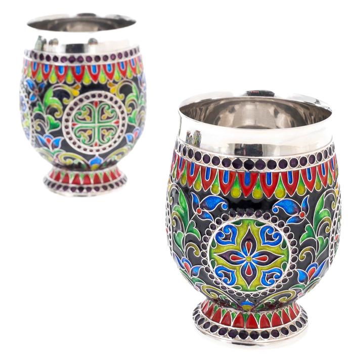 Oriental sweetness wine set for 6 persons, finift