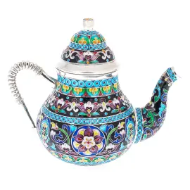 Чайный сервиз "Магнолия" на 6 персон, финифть Чайный сервиз "Магнолия" на 6 персон, финифть