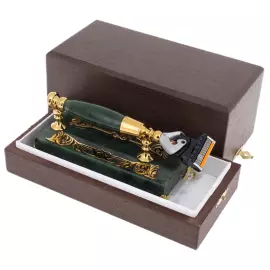 Бритвенный станок из нефрита "Гармония" Златоуст