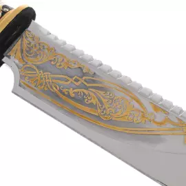 Нож сувенирный "Зимняя охота" с эмалями, Златоуст