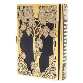 Библия "Крест" с гранатом и эмалями, Златоуст