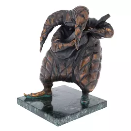 Авторская скульптура из бронзы ''Арлекин с гитарой''