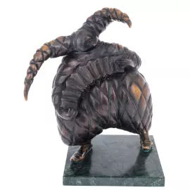 Author's bronze sculpture "Harlequin with accordion"