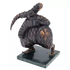 Author's bronze sculpture "Harlequin with accordion"