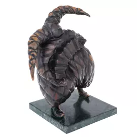 Author's bronze sculpture "Harlequin with accordion"