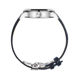 Наручные механические часы Lincor 4097 "Cosmos Метеорит" с автоподзаводом, с синим ремешком