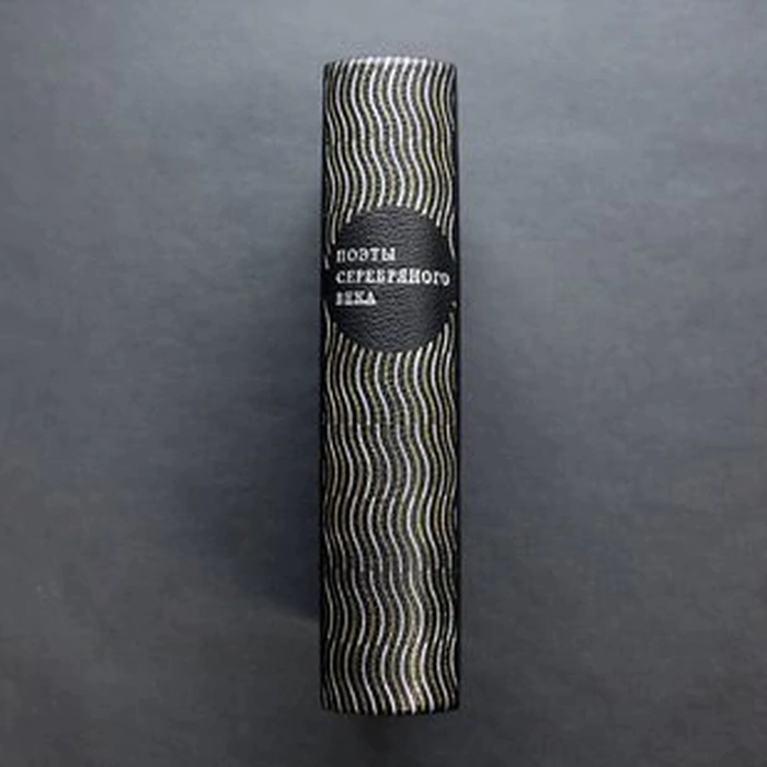 Книга в кожаном переплёте "Поэты серебряного века"