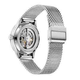 Наручные механические часы Lincor 4119 с автоподзаводом, серебристые