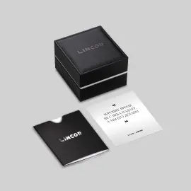 Наручные механические часы Lincor 4119 с автоподзаводом, серебристые