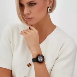 Наручные механические часы Lincor 4119 с автоподзаводом, серебристо-черные