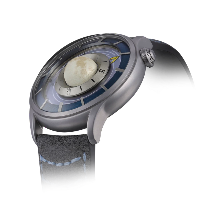 Lincor "Cosmos Lunokhod" Self-winding Mechanical Watch, blue with grey strap