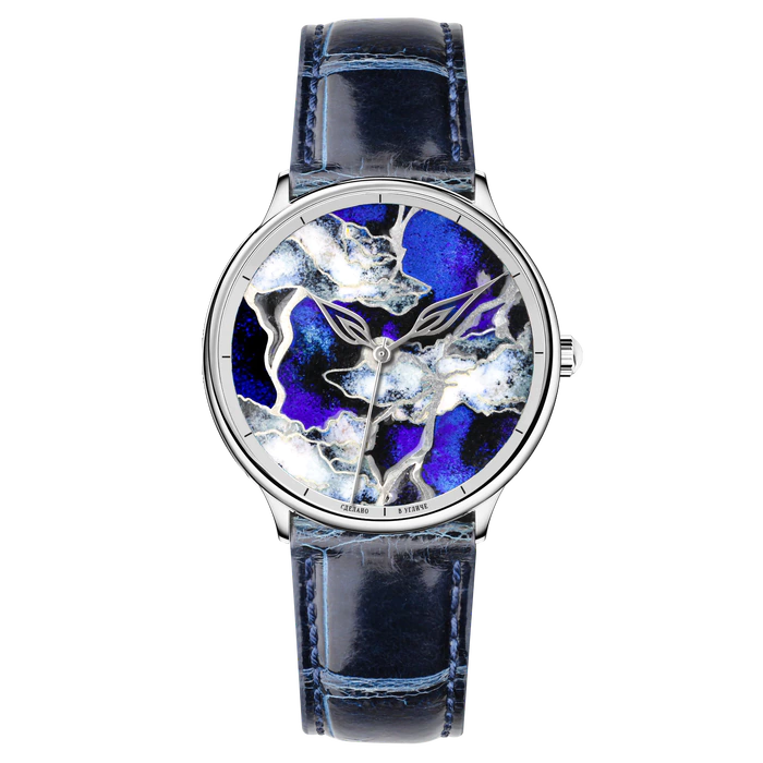 Lincor Quartz Wristwatch "ART Emily 8227" silver-blue