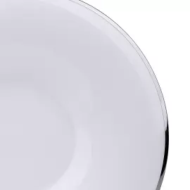 Чайная пара из серебра и фарфора "DEUX FORCES" синяя