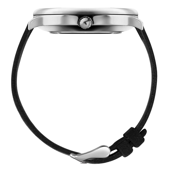 Lincor Quartz wristwatch "ART Traditions - February" silver with black strap