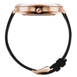 Наручные кварцевые часы Lincor "ART Традиции - Июнь" золотистые с черным ремешком