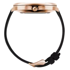 Наручные кварцевые часы Lincor "ART Традиции - Июль" золотистые с черным ремешком