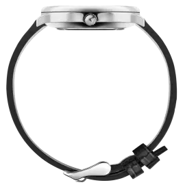 Наручные кварцевые часы Lincor "ART Знаки зодиака - Овен" серебристые с черным ремешком