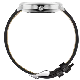 Наручные кварцевые часы Lincor "ART Знаки зодиака - Рак" серебристые с черным ремешком