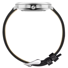 Наручные кварцевые часы Lincor "ART Знаки зодиака - Дева" серебристые с черным ремешком