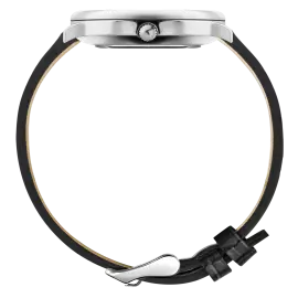 Наручные кварцевые часы Lincor "ART Знаки зодиака - Весы" серебристые с черным ремешком