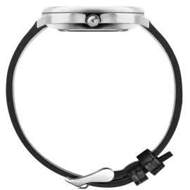 Наручные кварцевые часы Lincor "ART Знаки зодиака - Скорпион" серебристые с черным ремешком