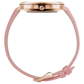 Наручные кварцевые часы Lincor "ART Этника" золотистые с розовым ремешком