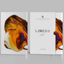 Наручные кварцевые часы Lincor "ART Этника" серебристые с бирюзовым ремешком