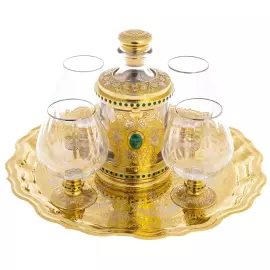 Набор для коньяка "Золотая гармония" на 4 персоны, Златоуст